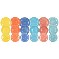 TOGNANA Tafelservice Madison Chroma bunt Porzellan 18 tlg. Madison Chroma - bunt - TOGNANA