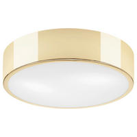 Lamkur Deckenleuchte DANTE 43937 gold Glas Stahl H/L: ca. 8x37 cm E27 2 Brennstellen Dante - gold (37,00cm) - Lamkur