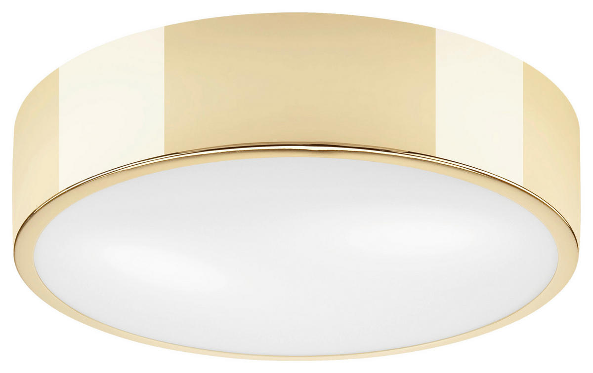 Lamkur Deckenleuchte DANTE 43937 gold Glas Stahl H/L: ca. 8x37 cm E27 2 Brennstellen Dante - gold (37,00cm) - Lamkur