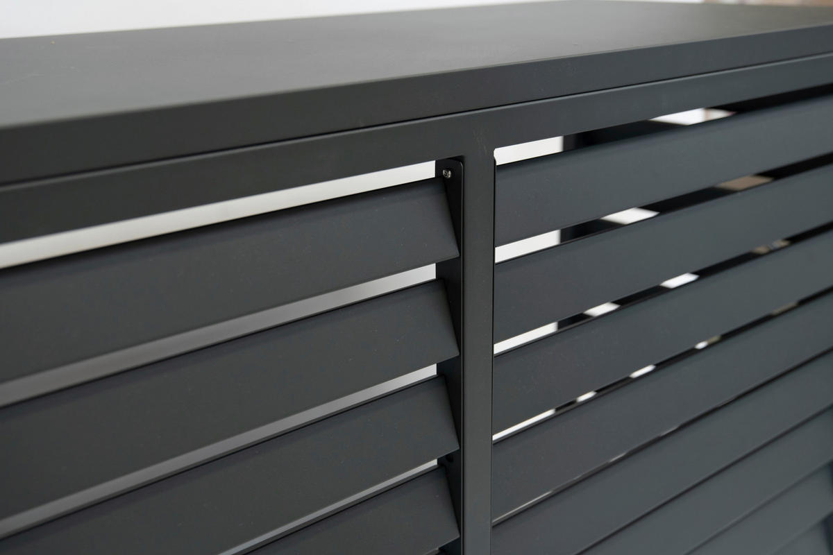 Westmann Verkleidung Wärmepumpe Boxa anthrazit B/H/L: ca. 140x97x56 cm Boxa - anthrazit (56,00/140,00/97,00cm) - Westmann