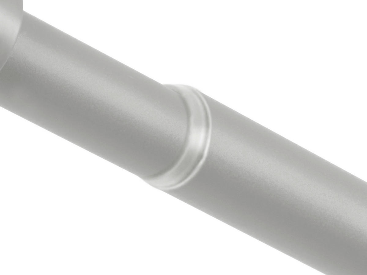 Stilgarnituren Cool-Gray Metall L: ca. 400 cm ausziehbar von ca. 210 bis 400 cm 1.0 Läufe Teleskopgarnitur_2in1 - Cool-Gray (400,00cm) - ondeco