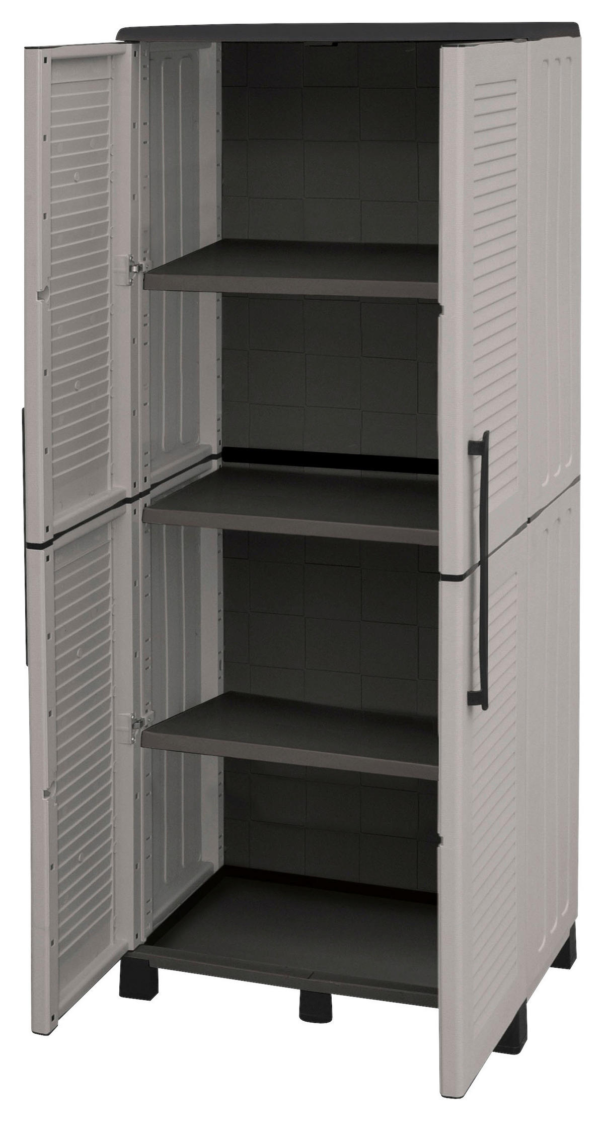 ArtPlast Kunststoffschrank Family hoch grau Kunststoff B/H/T: ca. 68x169x38 cm Family hoch - grau (68,00/169,00/38,00cm) - ArtPlast