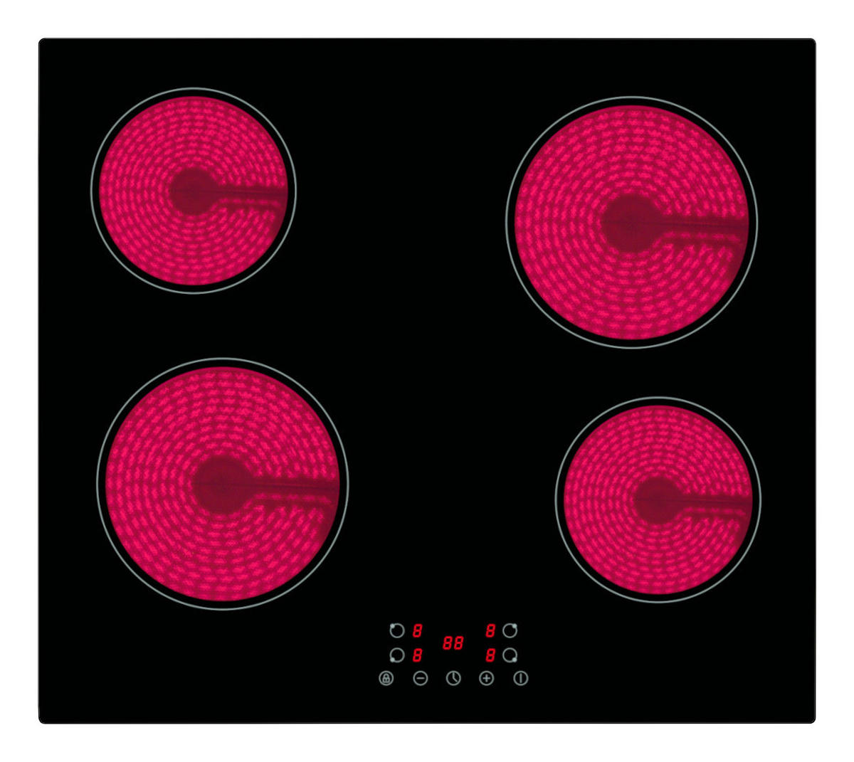 PKM Glaskeramikkochfeld KF4 G B/H/T: ca. 59x5,1x52 cm KF4 G - (59,00/5,10/52,00cm) - PKM