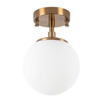 Opviq Deckenleuchte Glas Metall B/H/T/L/D: ca. 15x23x15x15x15 cm E14 1 Brennstellen Atmaca - (15,00/15,00/23,00cm) - Opviq