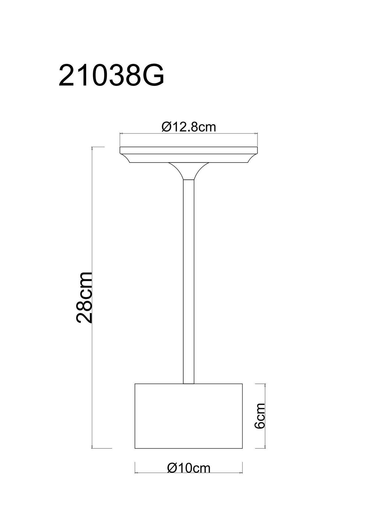 GLOBO Tischleuchte Tischleuchte-Laurena - sand/Chrom (16,50/16,50/31,50cm) - GLOBO
