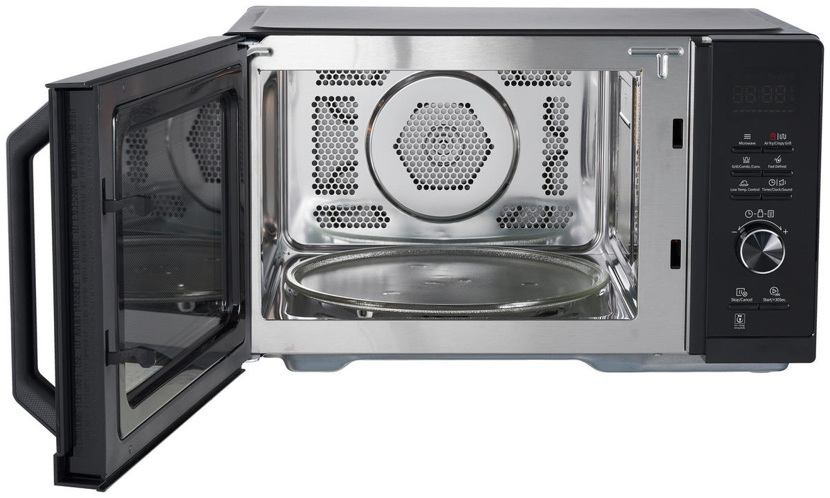 Sharp Mikrowelle RCA271TB schwarz Glas B/H/T: ca. 49,5x29x43,5 cm Mikrowelle+Heißluft RCA271TB Sharp - schwarz (49,50/29,00/43,50cm) - Sharp