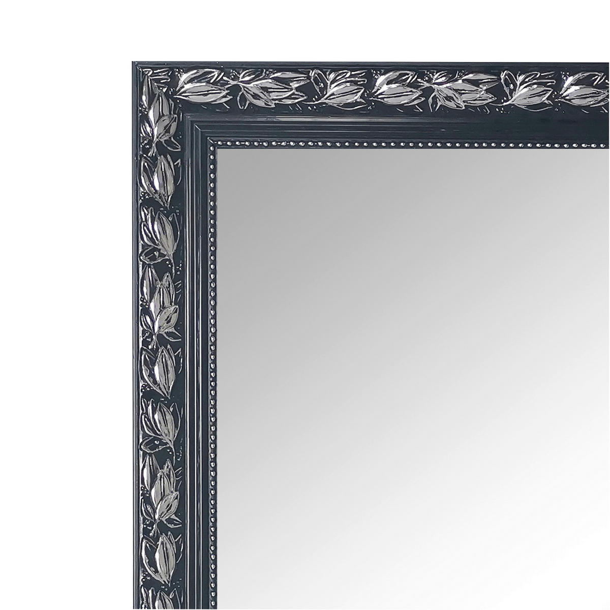 Rahmenspiegel Sonja silber schwarz B/H: ca. 55x70 cm Sonja - schwarz/silber (55,00/70,00cm)