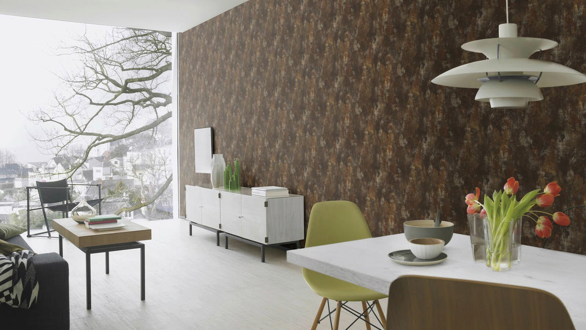 Vliestapete Metallic Kupfer B/L: ca. 53x1005 cm Vliestapete_418224 - Kupfer (53,00/1005,00cm)