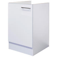 Spülenschrank Vita weiß matt B/H/T: ca. 50x82x57 cm Vita - weiß/Edelstahl (50,00/82,00/57,00cm) - Flex-Well