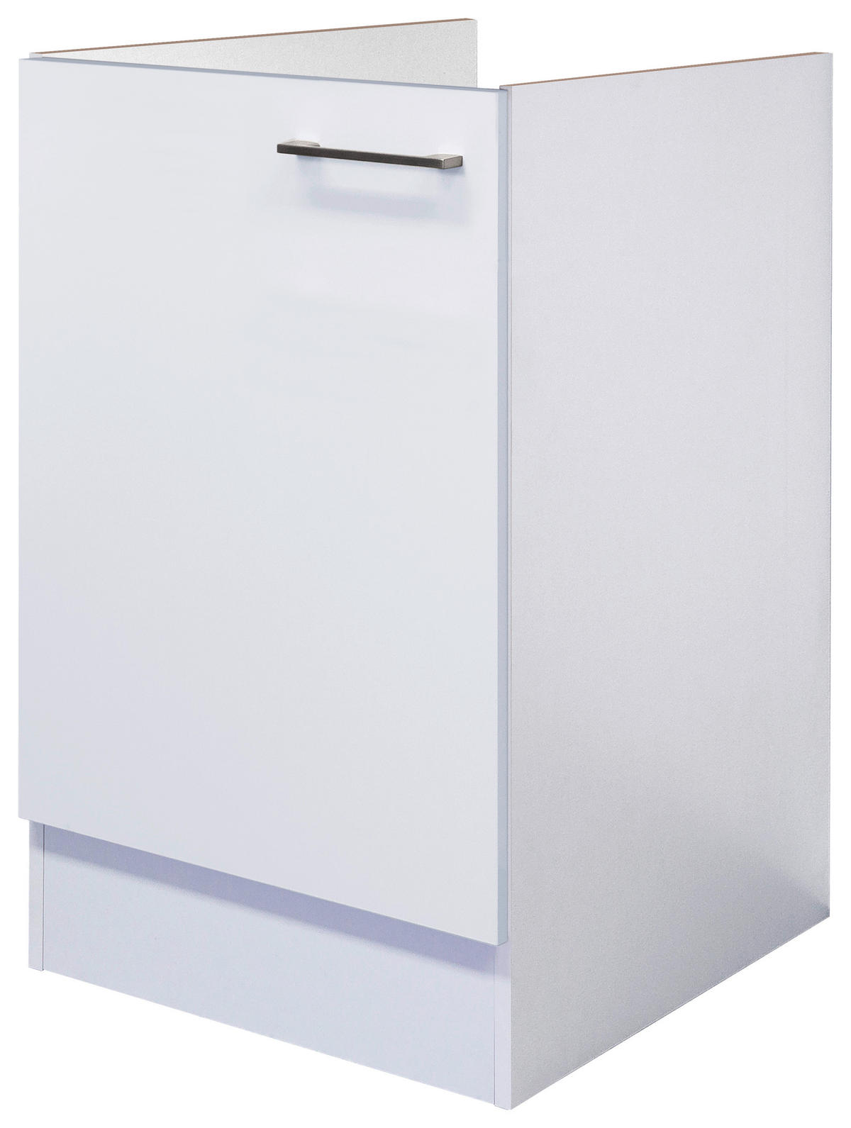 Spülenschrank Vita weiß matt B/H/T: ca. 50x82x57 cm Vita - weiß/Edelstahl (50,00/82,00/57,00cm) - Flex-Well