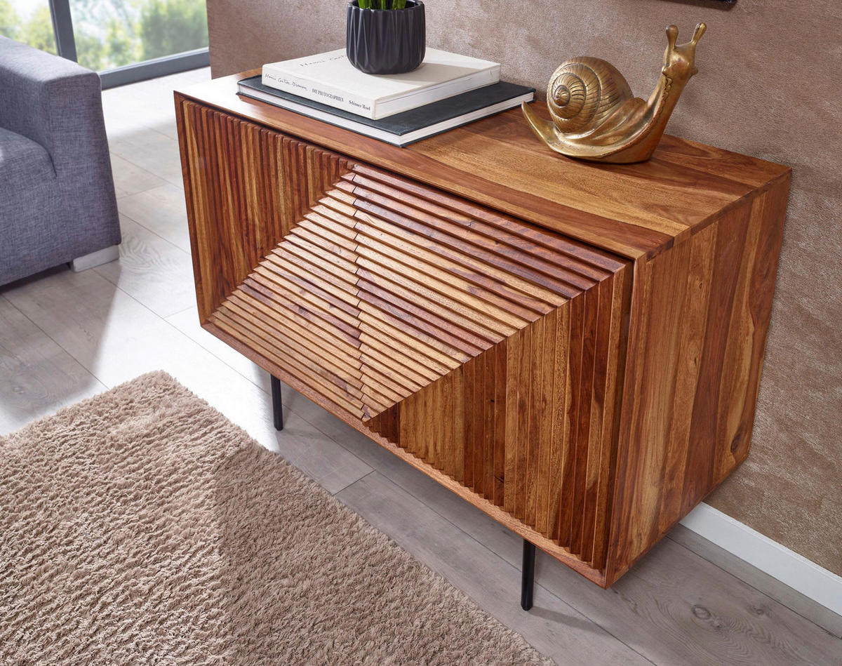 Sideboard rosenholz Nachbildung B/H/T: ca. 100x71x40 cm Sideboard - rosenholz (100,00/71,00/40,00cm) - Wohnling