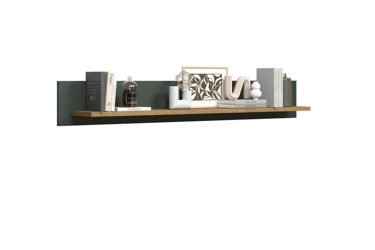 Wandboard Stanton tannengrün Eiche Evoke Coast Nachbildung B/H/T: ca. 156x22x22 cm Stanton - Eiche/tannengrün (156,00/22,00/22,00cm)