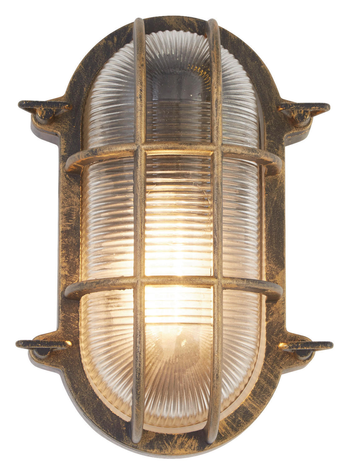 Searchlight Außenleuchte transparent schwarz Glas Stahl B/H/T: ca. 16x25x10,5 cm E27 1 Brennstellen Bulkhead - schwarz/transparent (16,00/25,00/10,50cm) - Searchlight