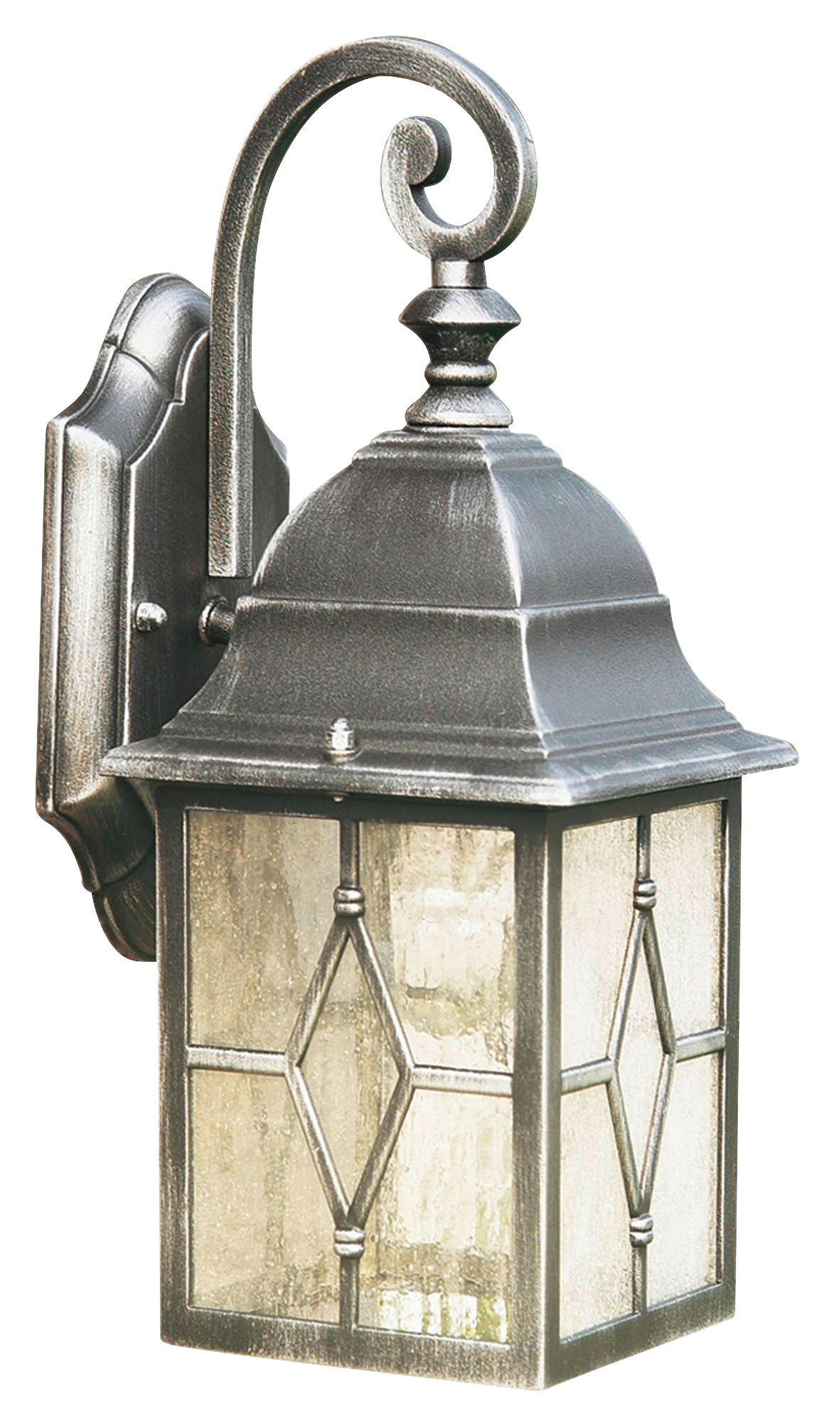 Searchlight Außenleuchte schwarz Stahl Glas B/H/T: ca. 15x33x18 cm E27 1 Brennstellen Genoa - schwarz (15,00/33,00/18,00cm) - Searchlight