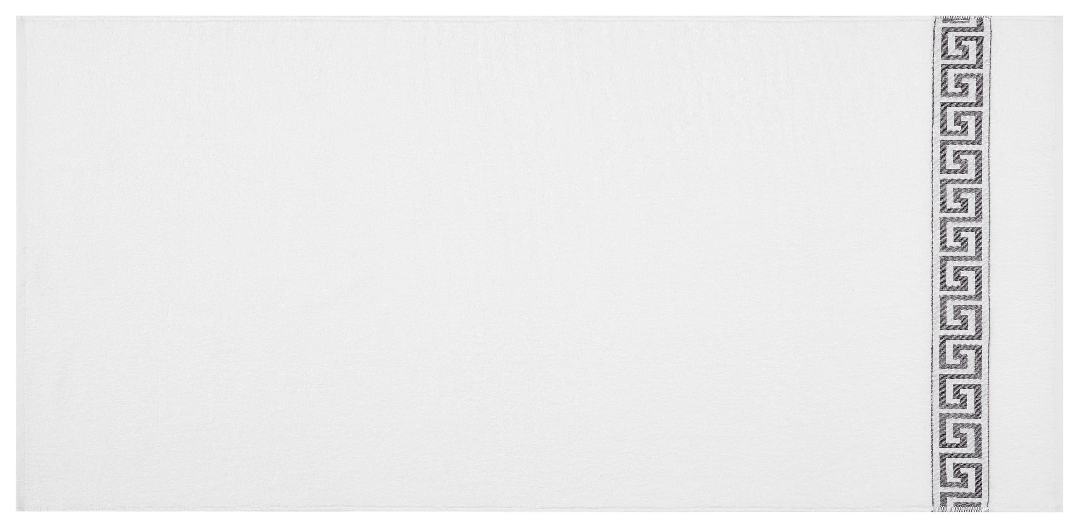 Duschtuch Mäander Mäander - weiß (80,00/160,00cm) - POCOline