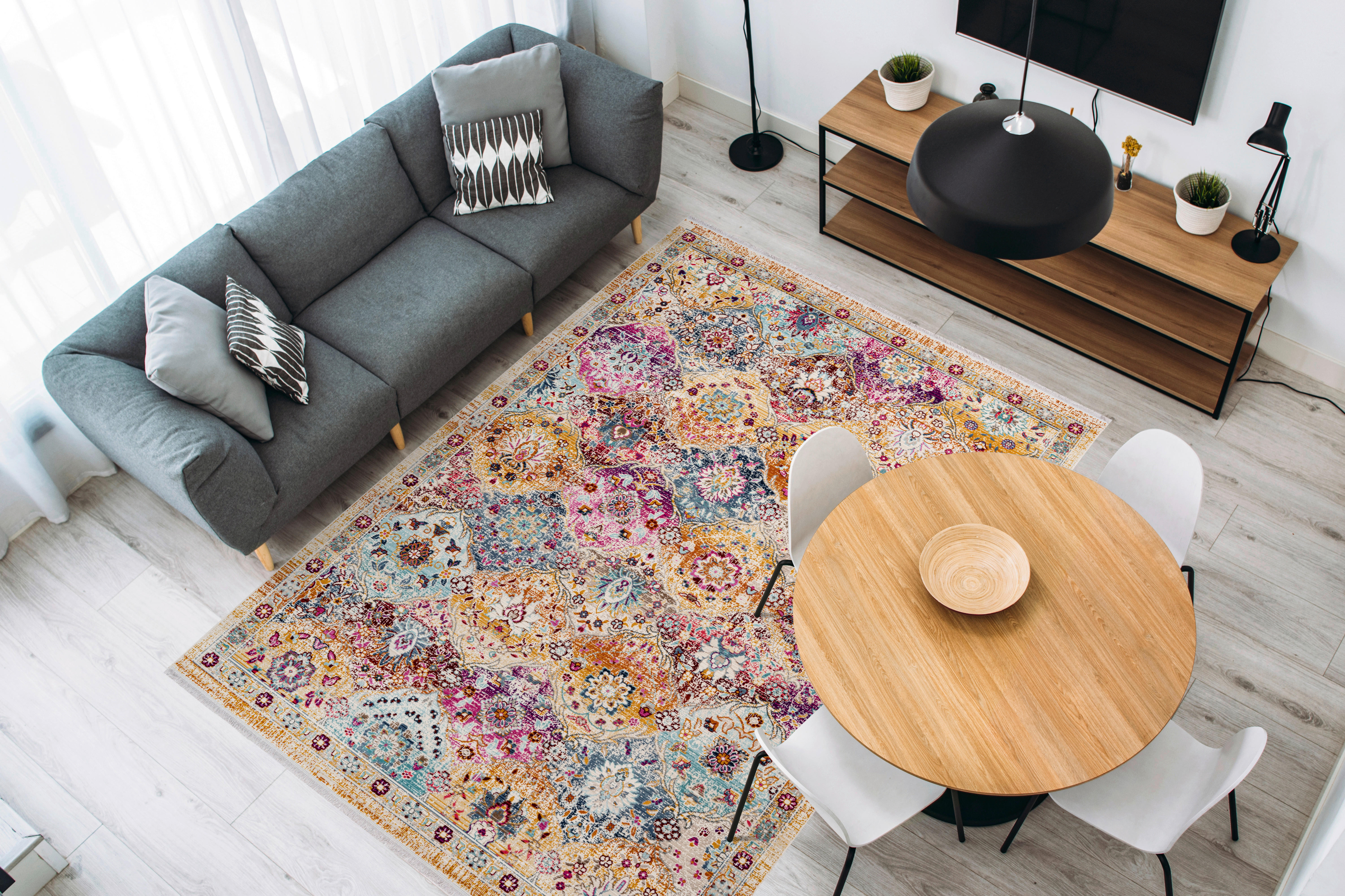 me gusta Kurzflorteppich Anouk 225 mehrfarbig B/H/L: ca. 80x0,35x150 cm Anouk 225 - mehrfarbig (150,00/80,00/0,35cm) - me gusta