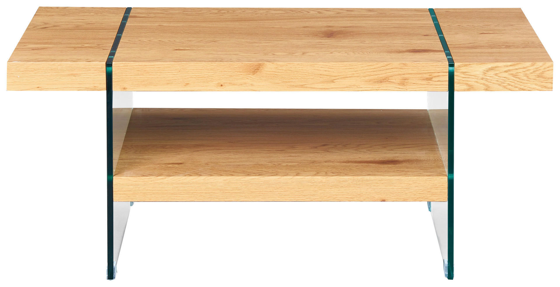 Inter Link Couchtisch Benina Eiche Wild Holzwerkstoff Glas B/H/T: ca. 110x60x45,5 cm Benina - Eiche (110,00/60,00/45,50cm) - Inter Link