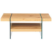 Inter Link Couchtisch Benina Eiche Wild Holzwerkstoff Glas B/H/T: ca. 110x60x45,5 cm Benina - Eiche (110,00/60,00/45,50cm) - Inter Link