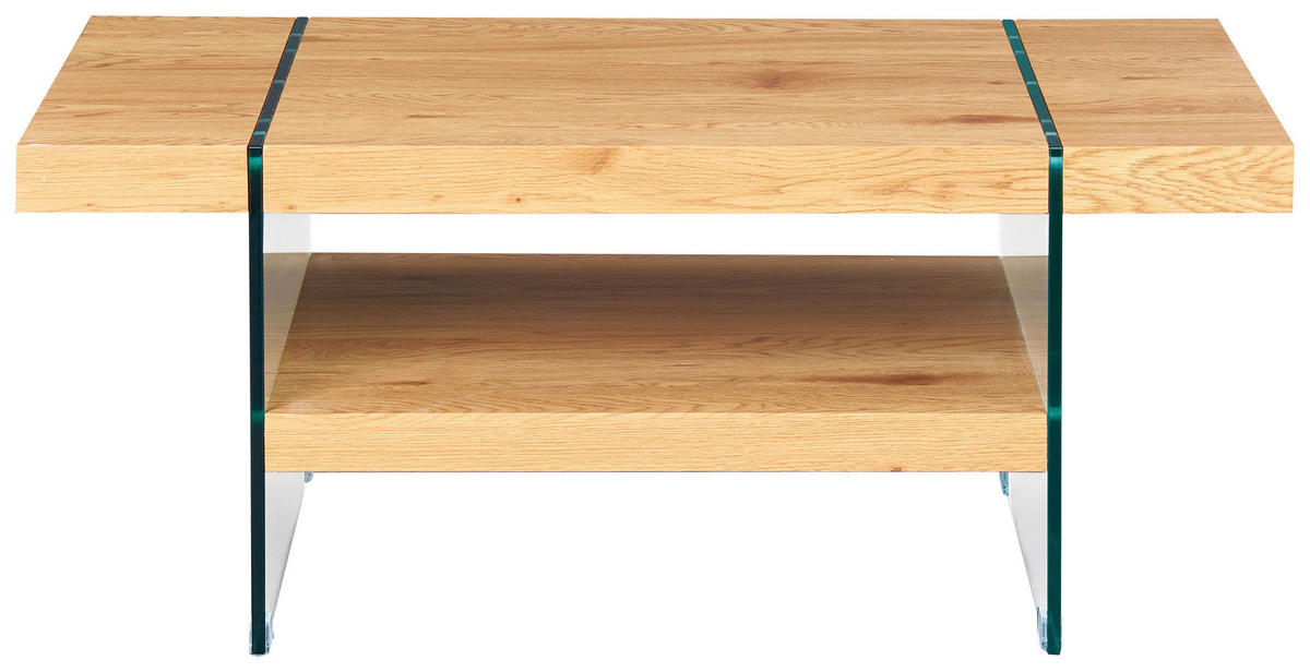 Inter Link Couchtisch Benina Eiche Wild Holzwerkstoff Glas B/H/T: ca. 110x60x45,5 cm Benina - Eiche (110,00/60,00/45,50cm) - Inter Link