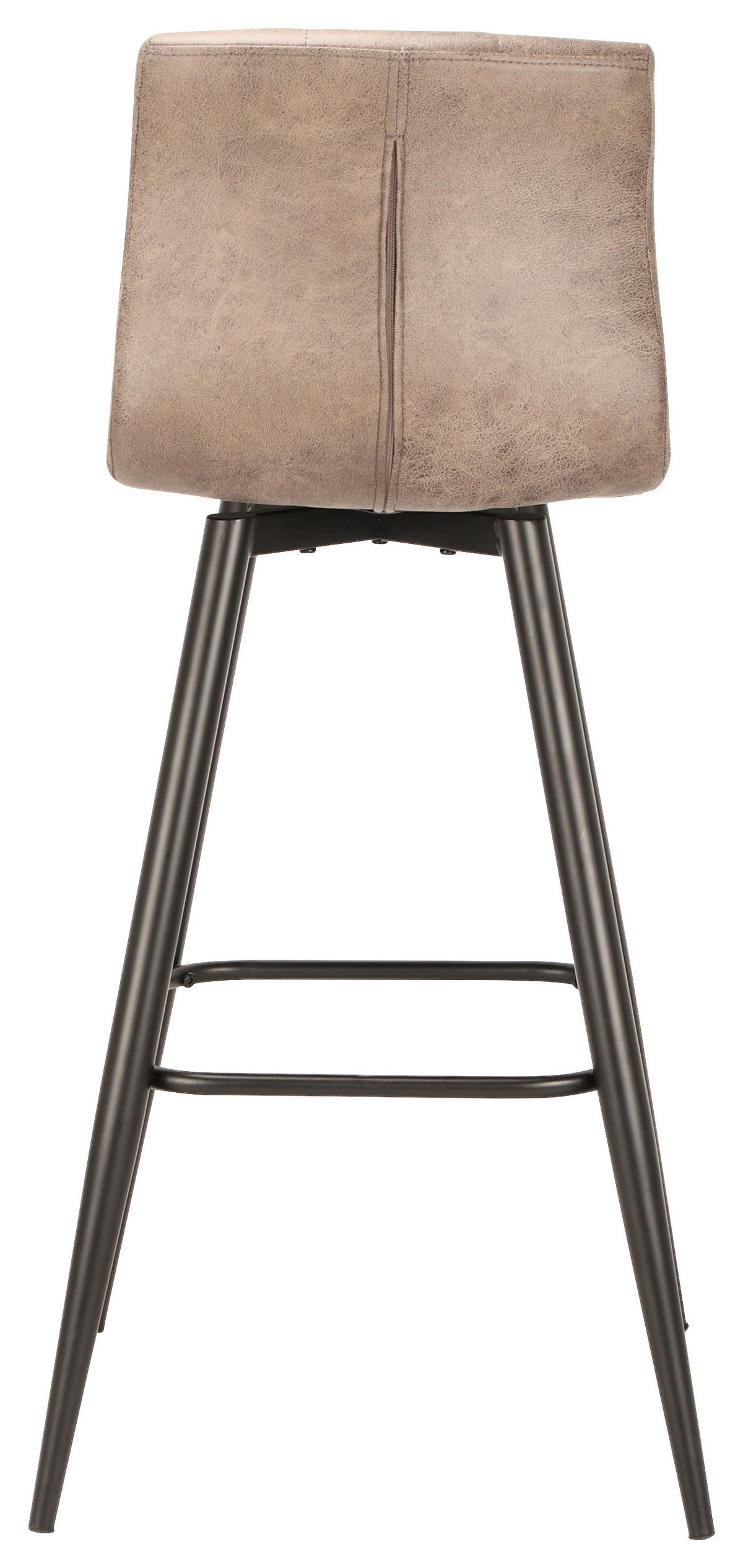 Barhocker SIMONE  2er-Set braun Vintage schwarz Stoff Metall B/H/T: ca. 42x103x51 cm SIMONE  2er-Set - braun/schwarz (42,00/103,00/51,00cm) - byLIVING