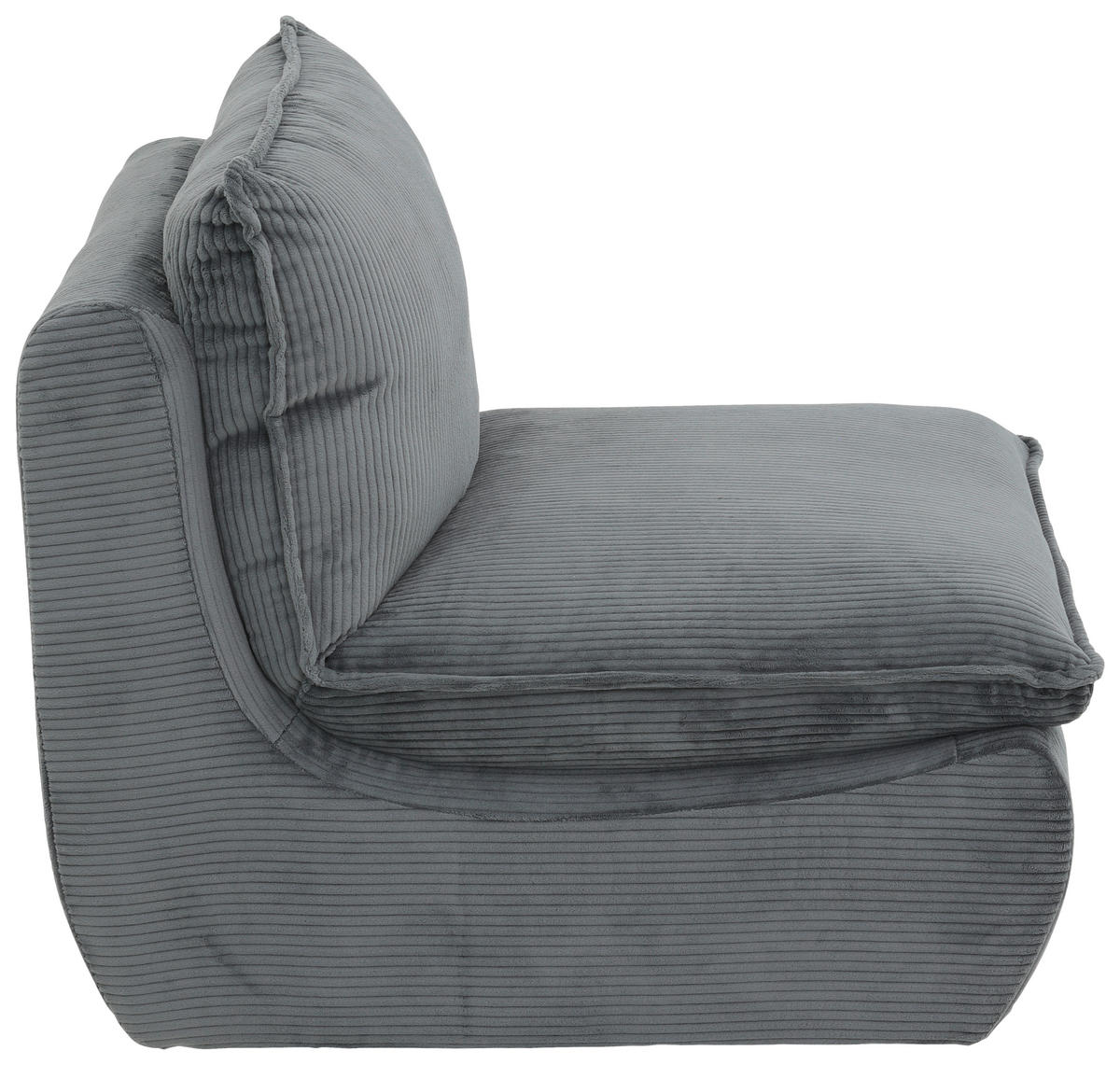 Sessel Rhodos dunkelgrau Microfaser B/H/T: ca. 74x77x87 cm Rhodos - dunkelgrau (74,00/77,00/87,00cm) - Hela