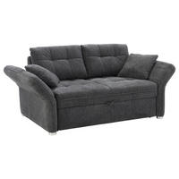 Schlafsofa  grau B/H/T: ca. 191x84x105 cm Leon_Schlafsofa 443/09-443/09 - Chrom/grau (191,00/84,00/105,00cm)