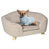 PawHut Hundebett weiß Kiefer B/H/L: ca. 47x30x70 cm Hundebett - weiß (70,00/47,00/30,00cm) - PawHut