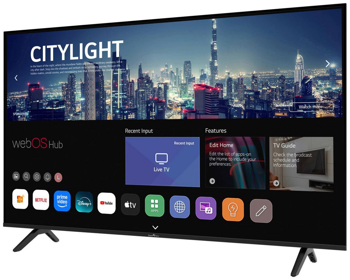 Smart Tech LED-TV 55UW02K 55 Zoll Diagonale ca. 139 cm LED-TV_55"_4K_55UW02K_SmartTech - (139,00cm) - Smart Tech