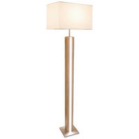 GLOBO Stehleuchte FOREST 41130246X beige natur Metall Textil MDF B/H/L: ca. 40x150x27 cm 2 Brennstellen FOREST - beige/natur (27,00/40,00/150,00cm) - GLOBO
