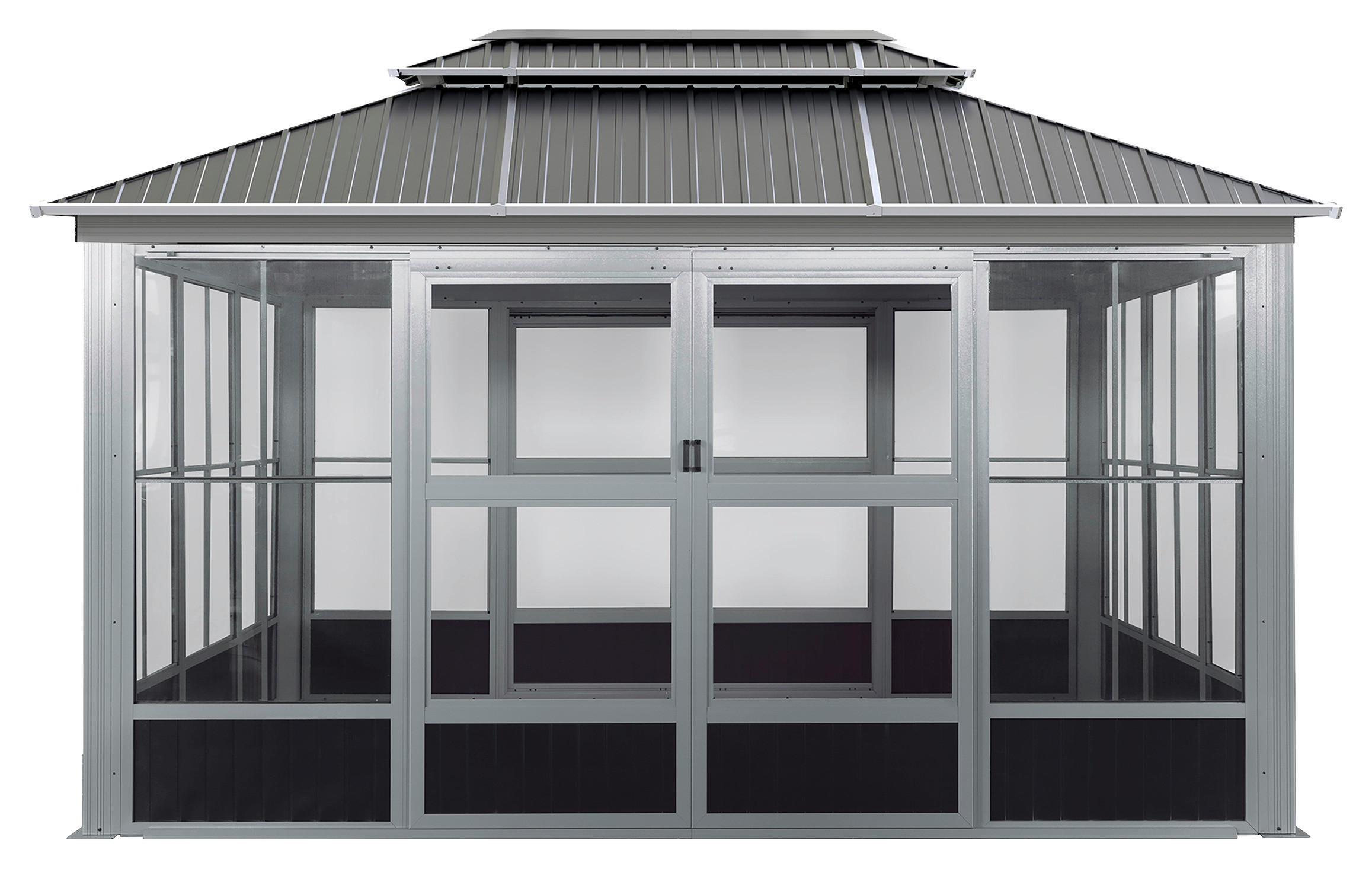 Sojag Pavillon Olan anthrazit Aluminium B/H/L: ca. 311x291x4355 cm Olan - anthrazit (4355,00/311,00/291,00cm) - Sojag