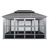 Sojag Pavillon Olan anthrazit Aluminium B/H/L: ca. 311x291x4355 cm Olan - anthrazit (4355,00/311,00/291,00cm) - Sojag