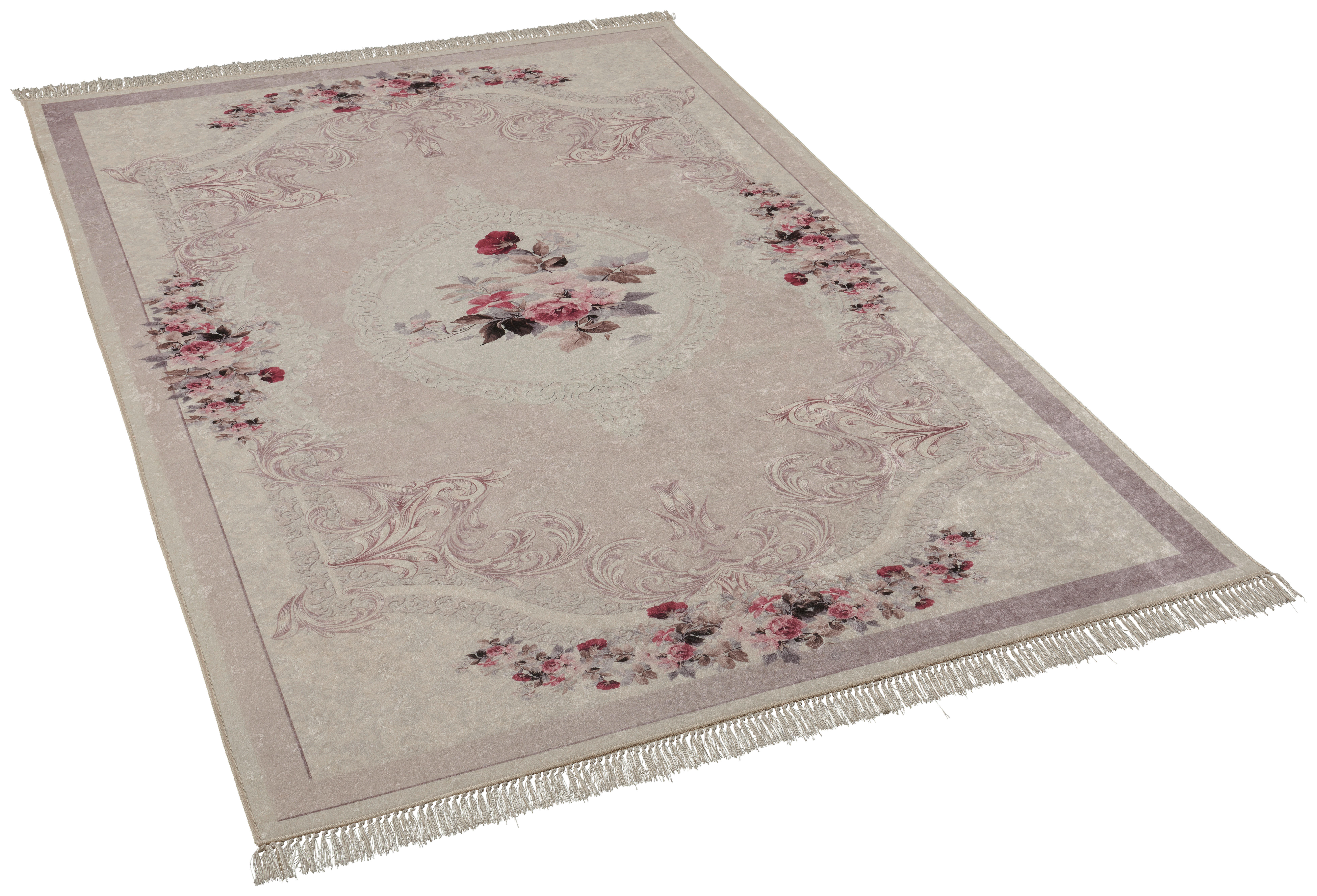 Druckteppich Sunshine rosa B/L: ca. 80x150 cm günstig online kaufen