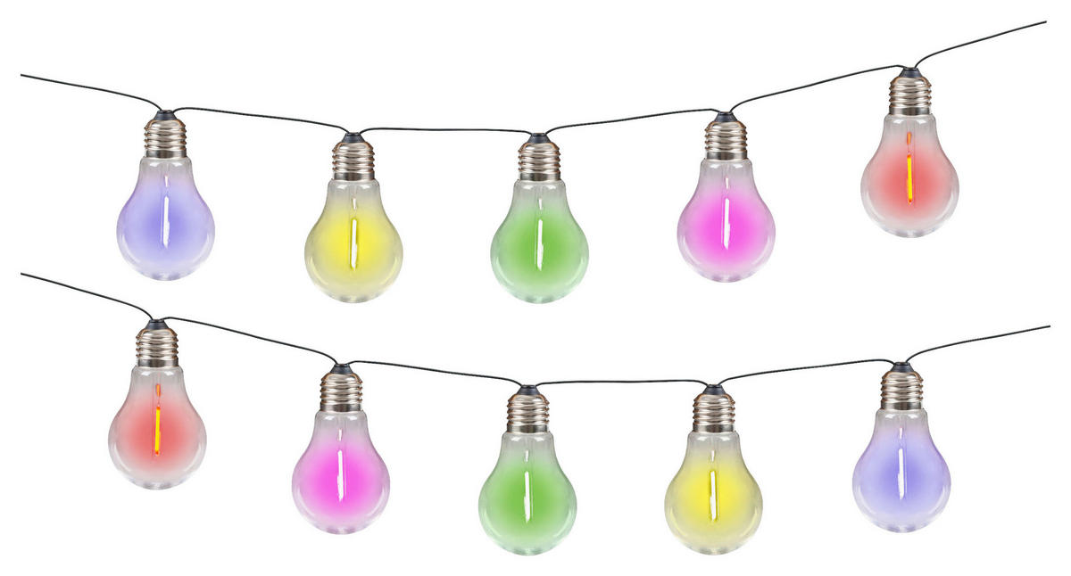 Solar-Lichterkette multicolor B/H/T: ca. 370x370x6 cm LINDA - multicolor (370,00/370,00/6,00cm) - Näve Leuchten
