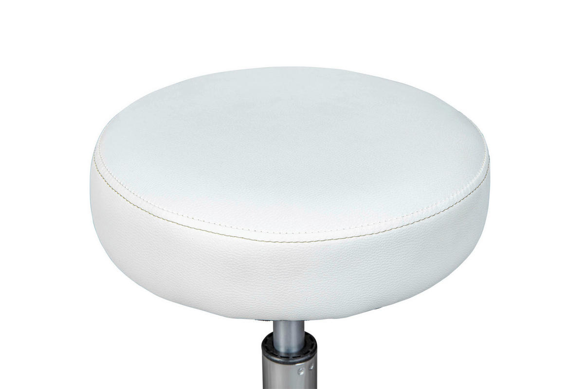 Sitzhocker Asra weiß B/H/T: ca. 33x66x33 cm Asra - weiß (33,00/66,00/33,00cm) - Inter Link