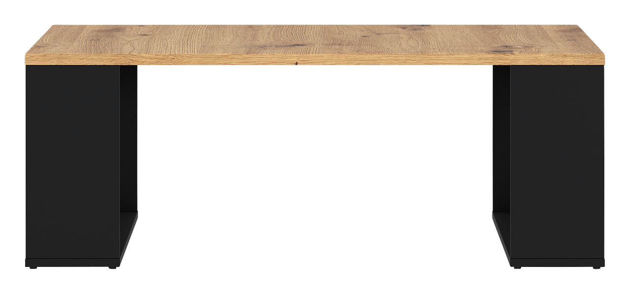 Couchtisch Zentaro Eiche Artisan Nachbildung B/H/T: ca. 110x41x67 cm Zentaro - Eiche/schwarz (110,00/41,00/67,00cm)