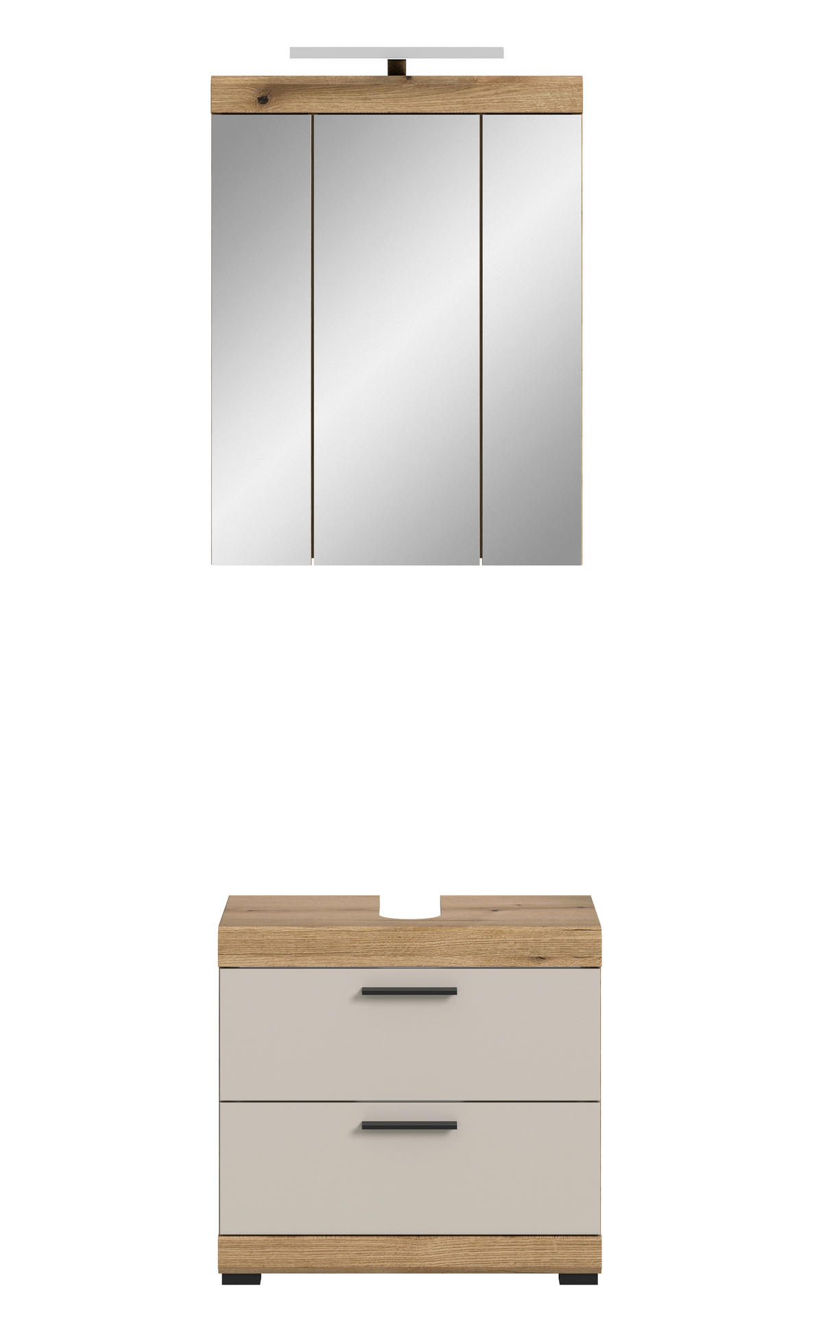 Badezimmer-Set Scout Evoke Oak Nachbildung Kaschmirgrau Nachbildung B/H/T: ca. 60x191x34 cm Scout - Kaschmirgrau (60,00/191,00/34,00cm) - xonox.home