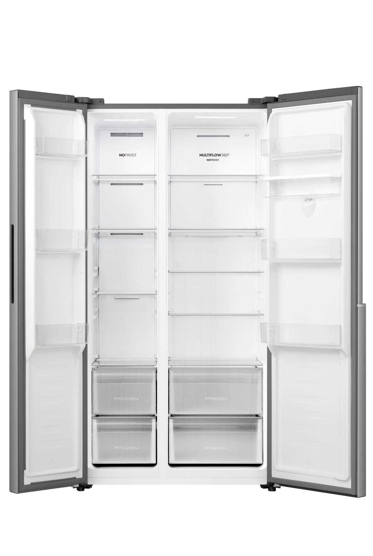 Gorenje Side-by-Side NRS9E4XWD Inox B/H/T: ca. 91,1x178,6x61,5 cm Side-by-Side NRS9E4XWD - Inox (91,10/178,60/61,50cm) - Gorenje
