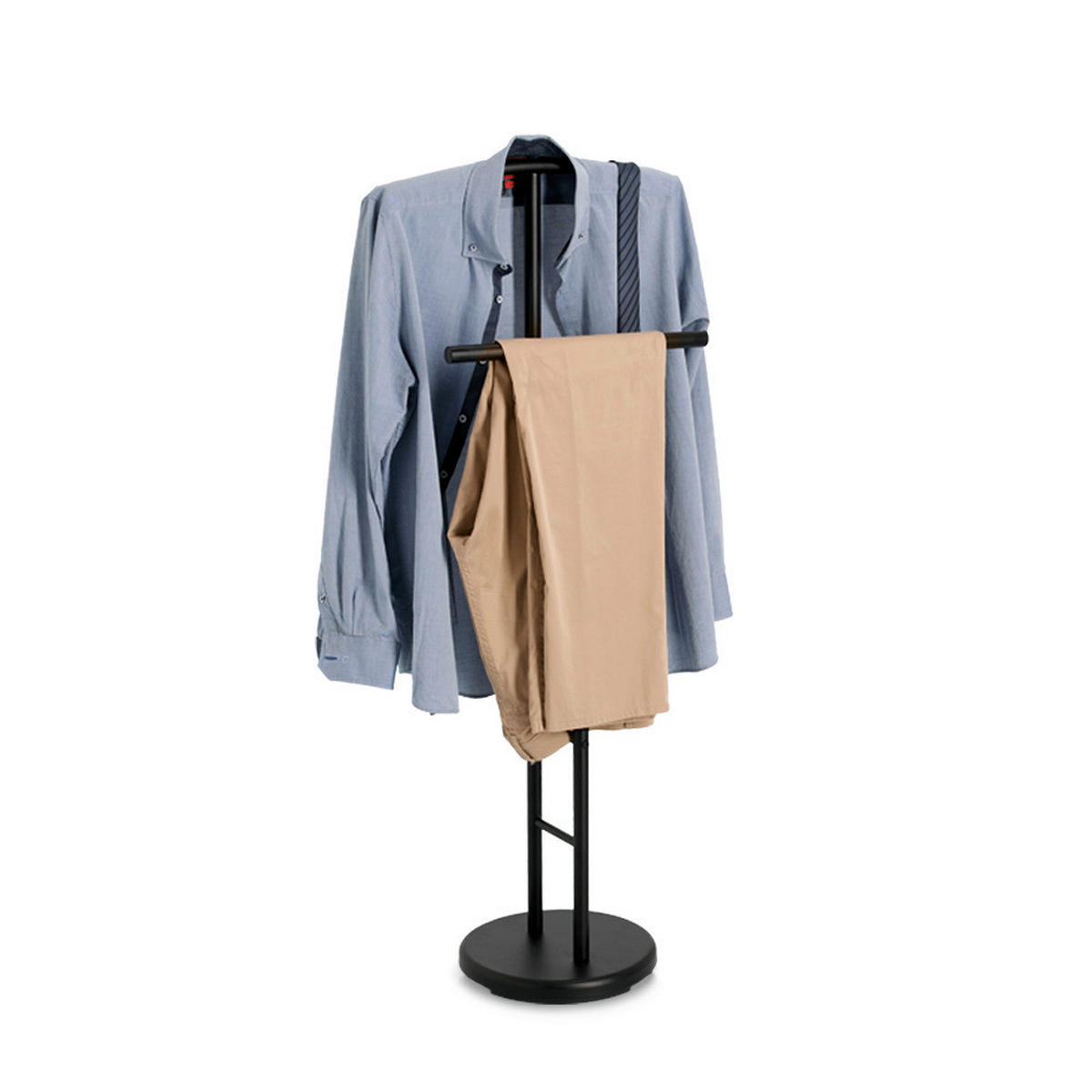 Zeller Herrendiener schwarz Metall B/H/L: ca. 28x114x46 cm Herrendiener - schwarz (46,00/28,00/114,00cm) - Zeller