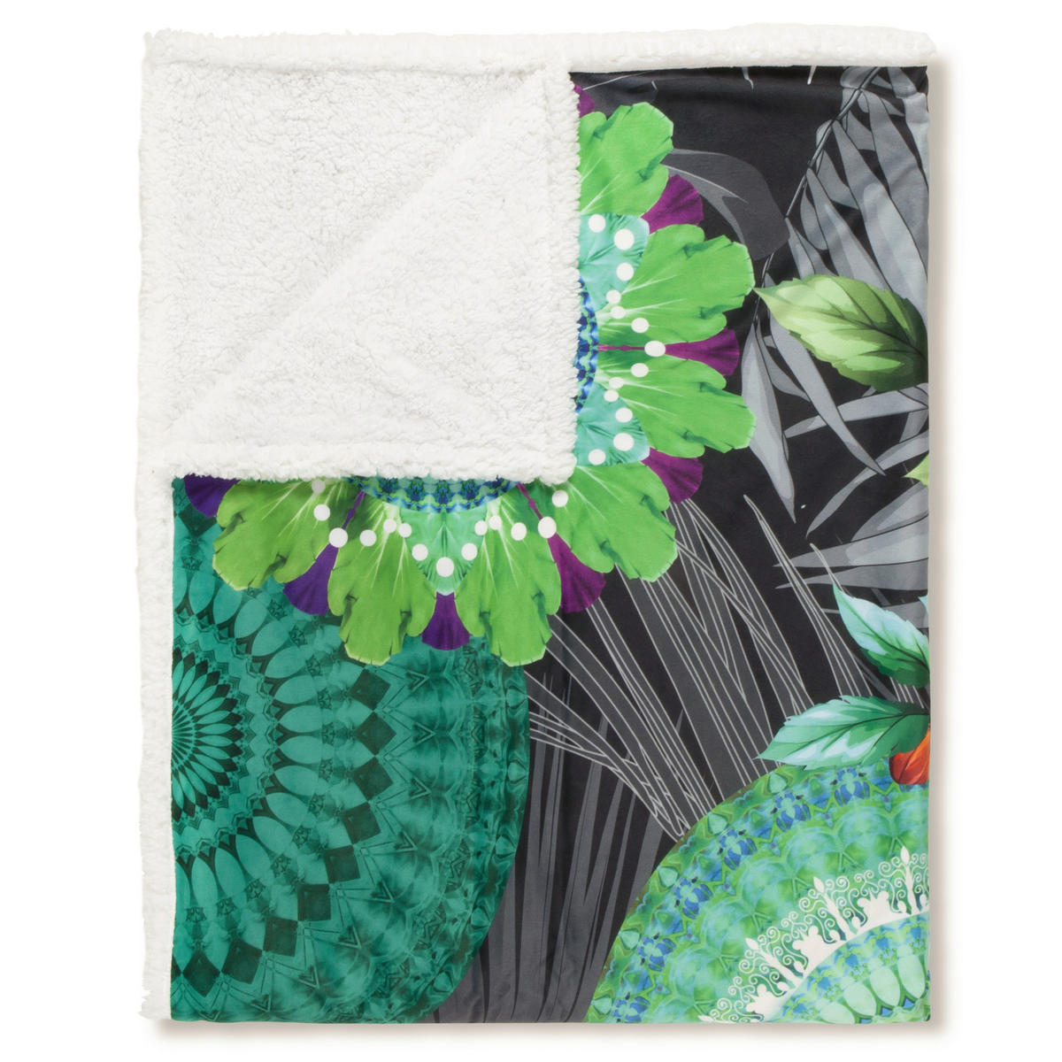 Wohndecke Thirze Polysamt Thirze - Multi (130,00/160,00cm) - HIP