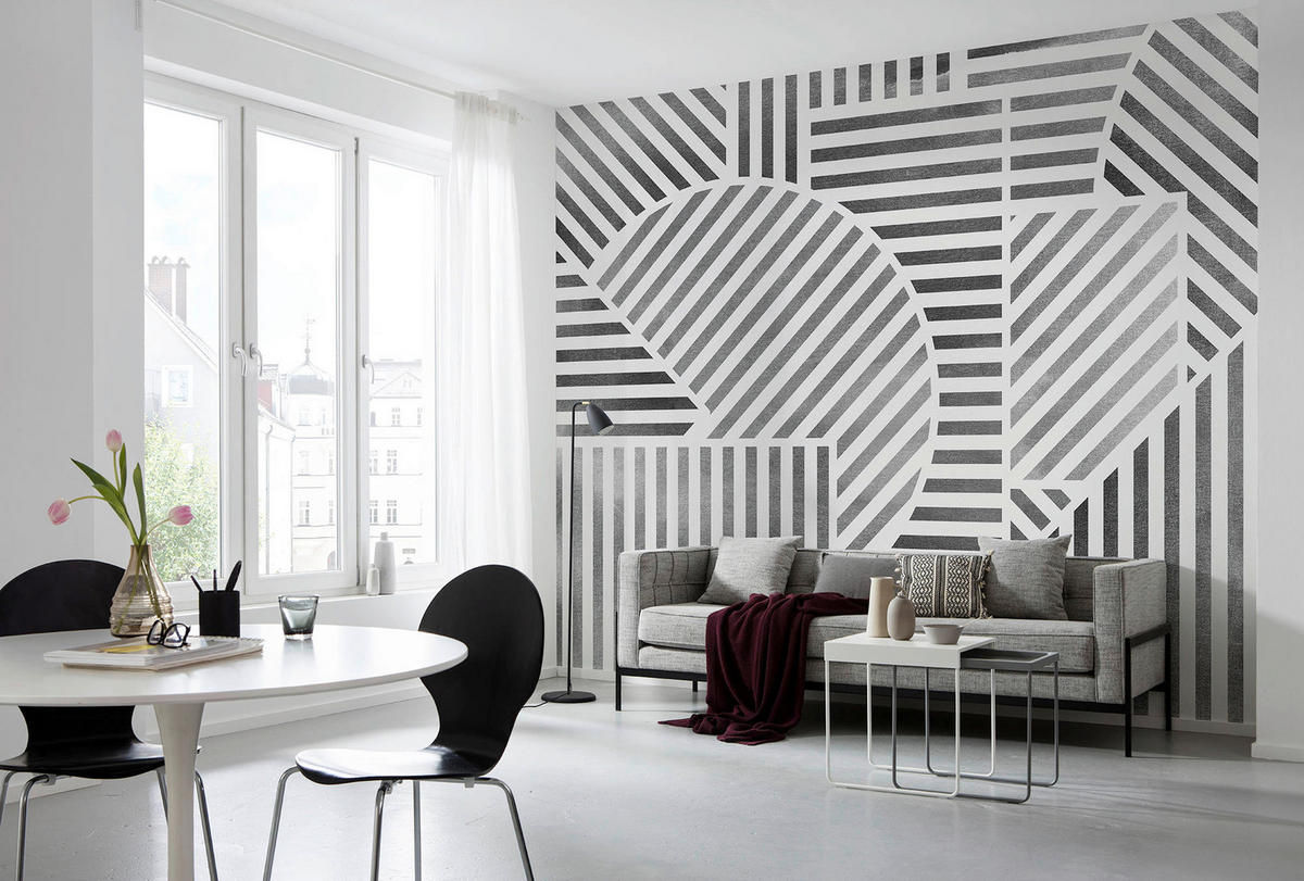 Komar Fototapete Jeux de Lignes B/L: ca. 300x250 cm Jeux de Lignes - (300,00/250,00cm) - Komar