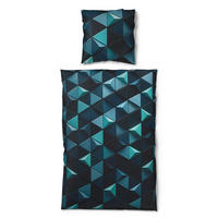 Microfaser Bettwäsche Bettwäsche_Microfaser Dreie.135x200 - blau/türkis (135,00/200,00cm)
