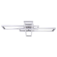 Näve Leuchten Deckenleuchte 1403060 Alu Kunststoff Metall B/H/T: ca. 60x11x95 cm null 6 Brennstellen Bantry - Alu (60,00/11,00/95,00cm) - Näve Leuchten