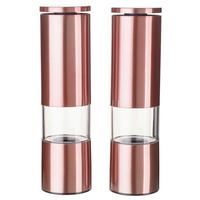 ECHTWERK Salz-/Pfefferstreuer Kupfer Edelstahl B/H/L: ca. 5,5x19,5x11 cm Salz-/Pfeffermühlenset_2tlg. - Kupfer (11,00/5,50/19,50cm) - ECHTWERK