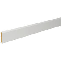 Sockelleiste L/B/H: ca. 250x1x5,8 cm pro Stück Sockelleiste_Basic 58mm weiß - weiß (250,00/1,00/5,80cm)