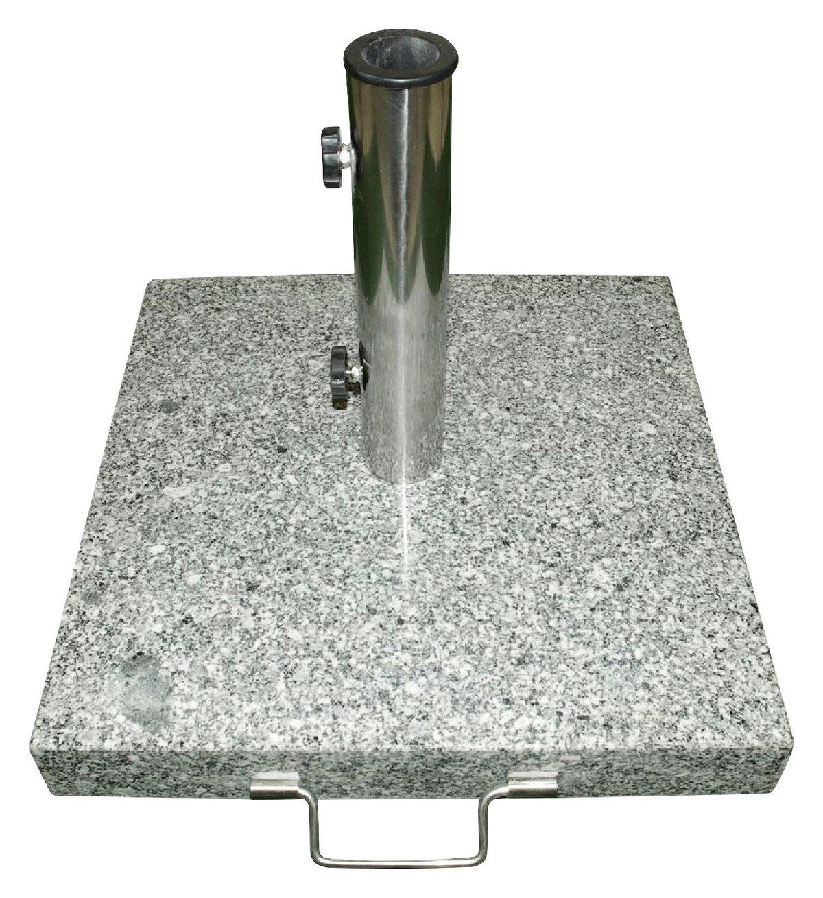 VCM Schirmständer grau Granit B/H/L: ca. 40x5x40 cm Schirmständer - grau (40,00/40,00/5,00cm) - VCM