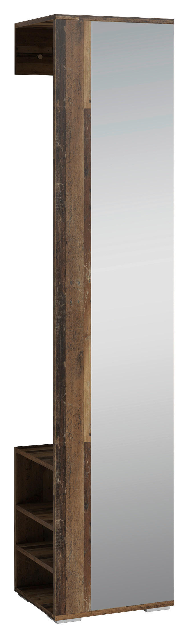 Hochschrank BEN Eiche Old Wood Nachbildung B/H/T: ca. 40x184x35 cm BEN - Eiche (40,00/184,00/35,00cm)