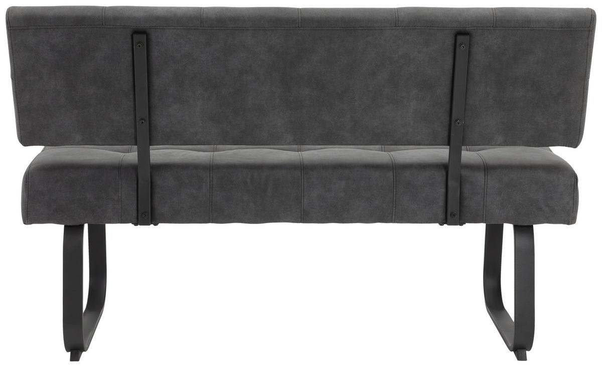 Essgruppe Luise I anthrazit Microfaser B/H/T: ca. 160x76x80 cm Luise I - anthrazit (160,00/76,00/80,00cm) - Hela