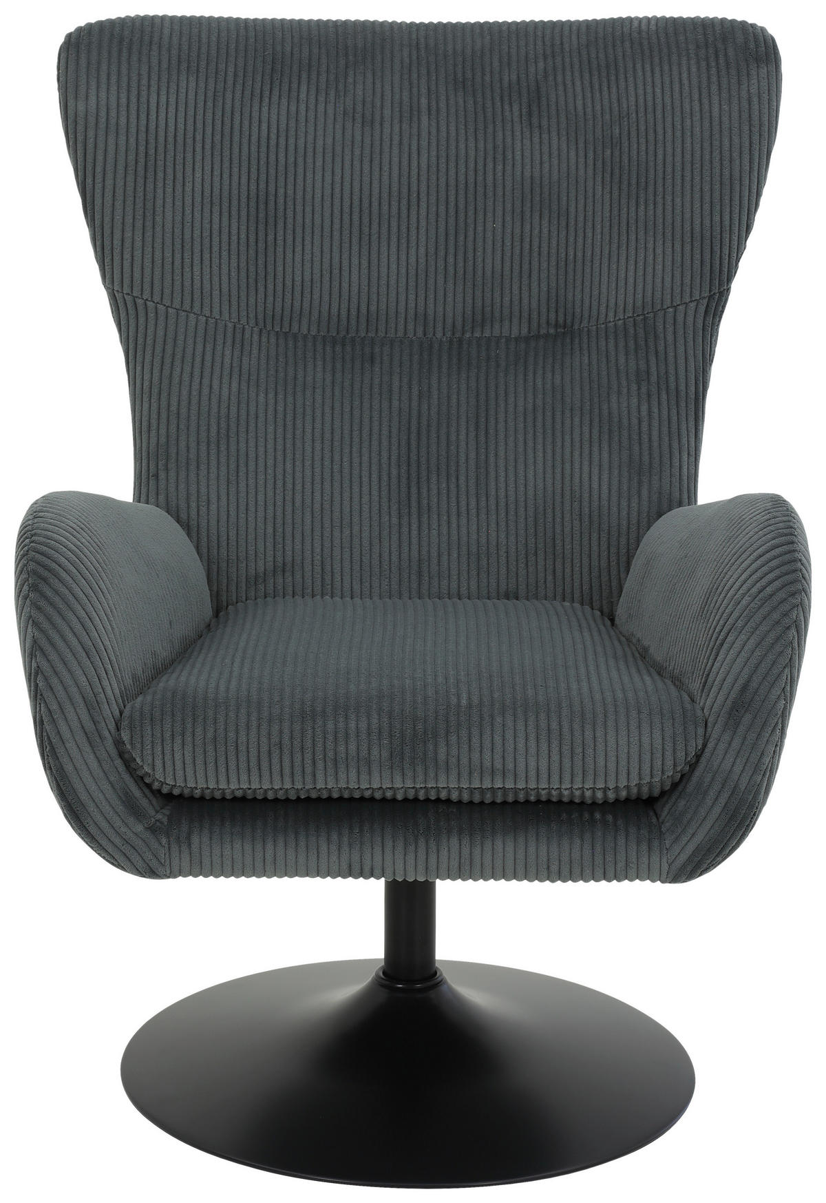 Sessel Samos dunkelgrau Microfaser B/H/T: ca. 72x96x81 cm Samos - schwarz/dunkelgrau (72,00/96,00/81,00cm)