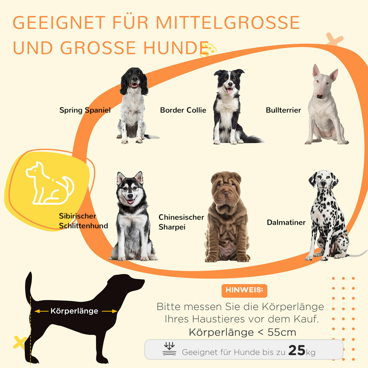 PawHut Hunde-Zubehör grau Edelstahl B/H/L: ca. 58x90x65 cm Hundekäfig - grau (65,00/58,00/90,00cm) - PawHut