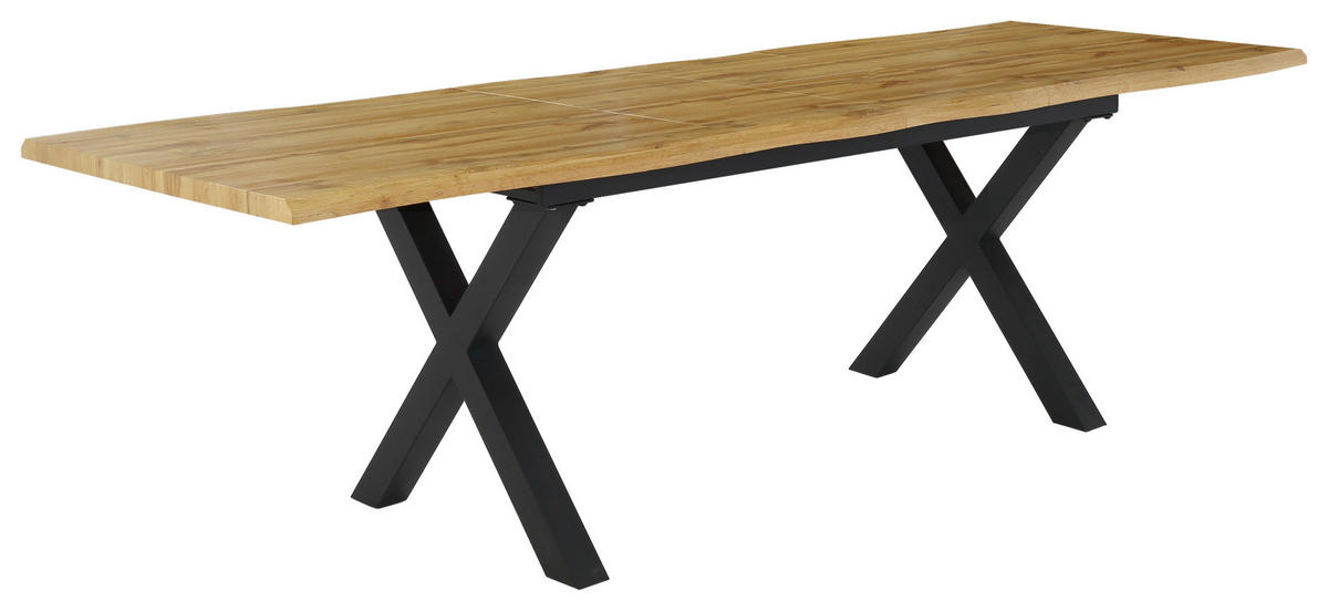 Esstisch  Wildeiche Nachbildung B/T: ca. 180x90 cm Xavier_Esstisch_6003662 - schwarz (180,00/90,00cm)